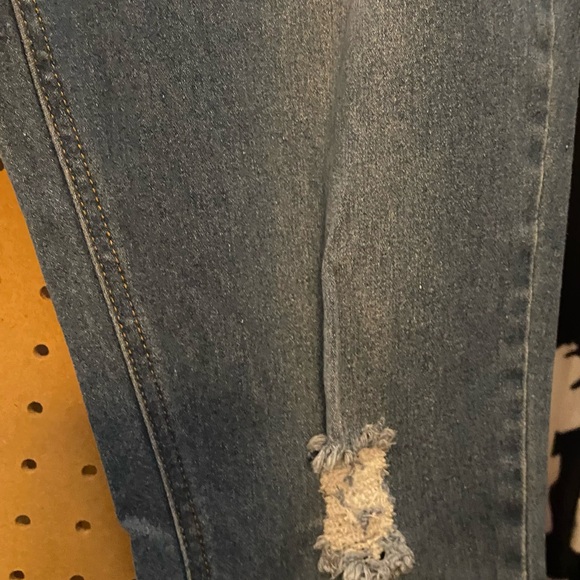 Jvini, Navy Blue Distressed Jeans - Picture 8 of 10